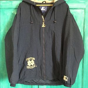 Vintage 1990’s STARTER Notre Dame puffer jacket.